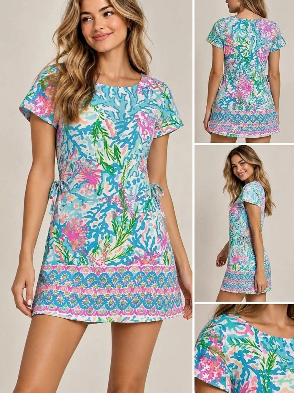 Lilly Pulitzer Blanca Stretch Mini Dress Romper Size 8 Like New